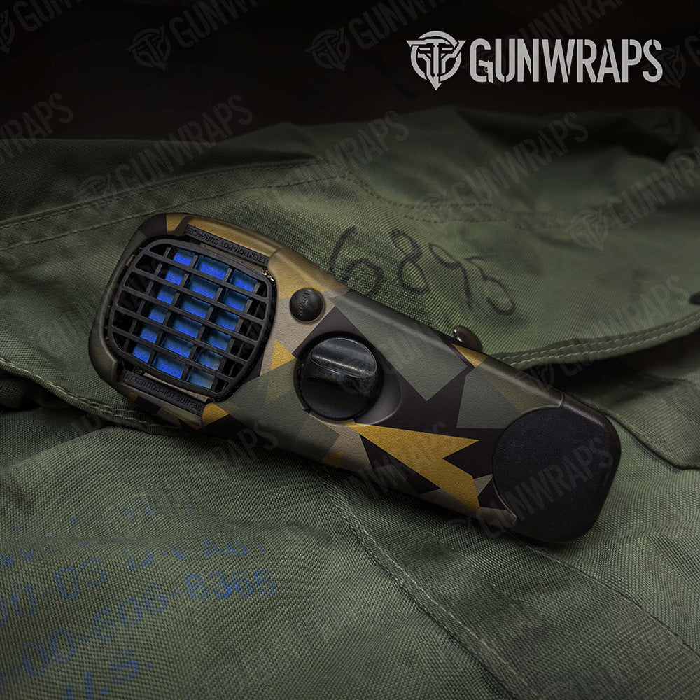 Thermacell Shattered Militant Yellow Camo Gear Skin Vinyl Wrap