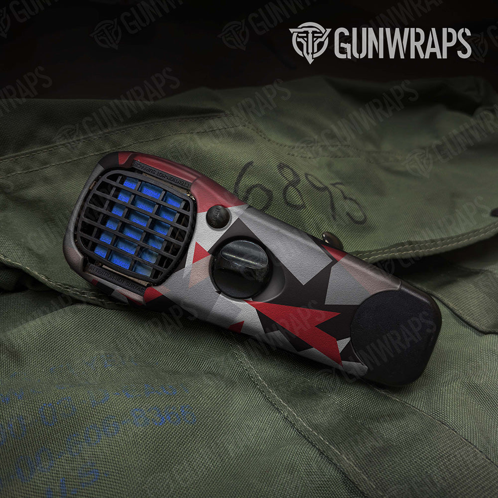 Thermacell Shattered Red Tiger Camo Gear Skin Vinyl Wrap
