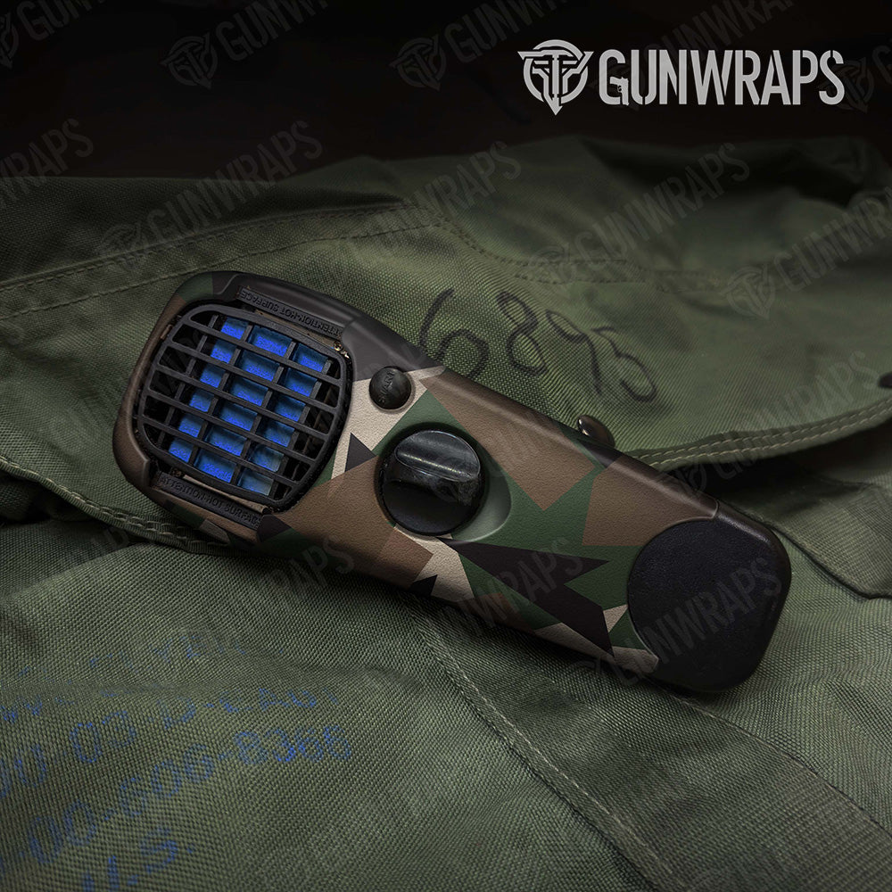 Thermacell Shattered Woodland Camo Gear Skin Vinyl Wrap Online Sale