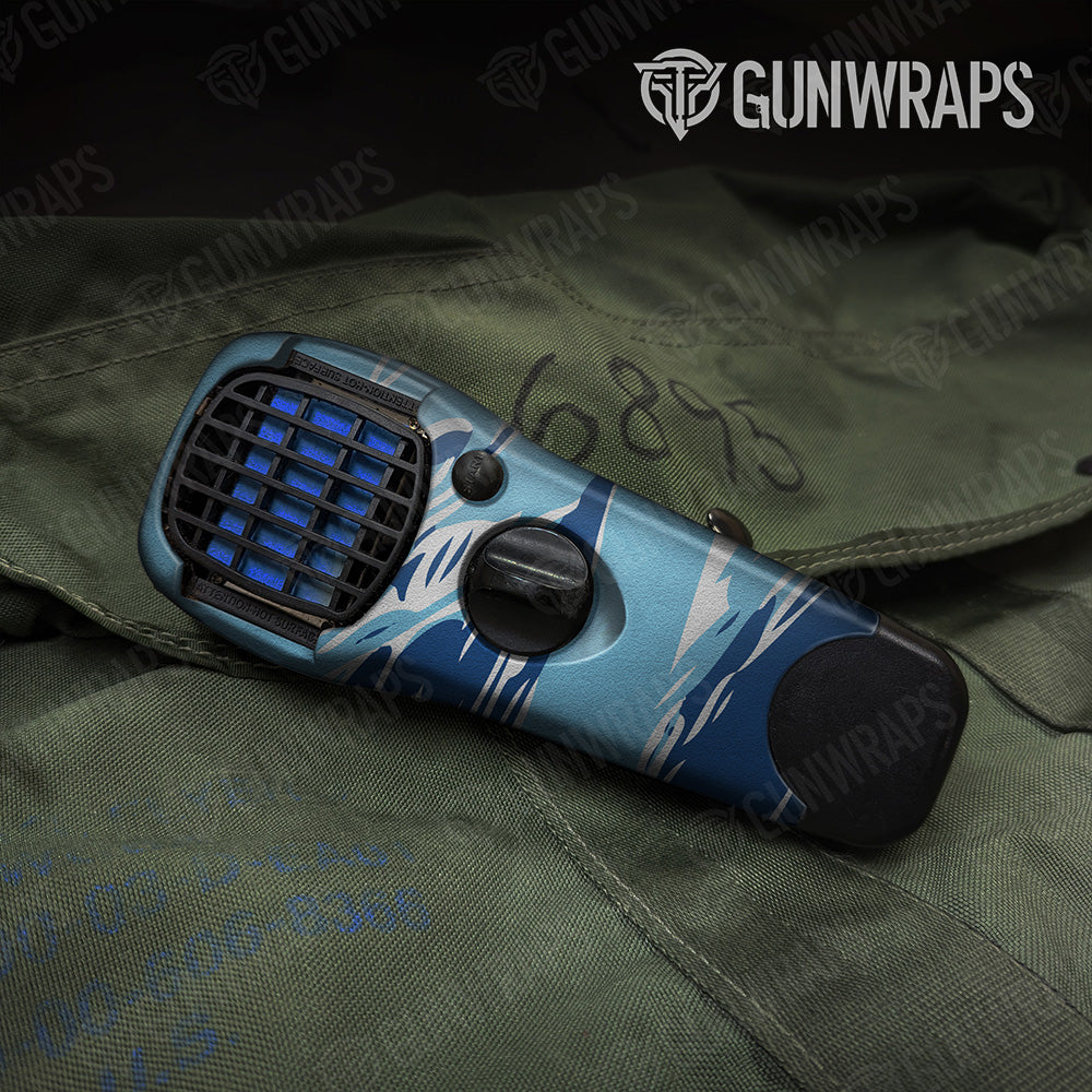 Thermacell Shredded Baby Blue Camo Gear Skin Vinyl Wrap