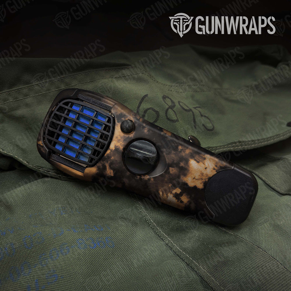 Thermacell Tie Dye Bleached Black Gear Skin Vinyl Wrap