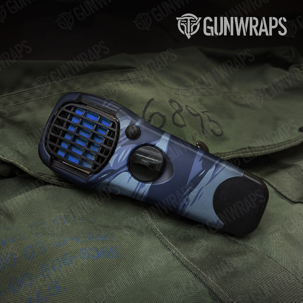 Thermacell Shredded Blue Urban Night Camo Gear Skin Vinyl Wrap