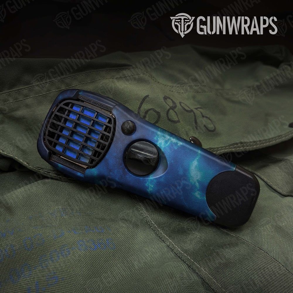 Thermacell Stone Blue Ice Marble Gear Skin Vinyl Wrap