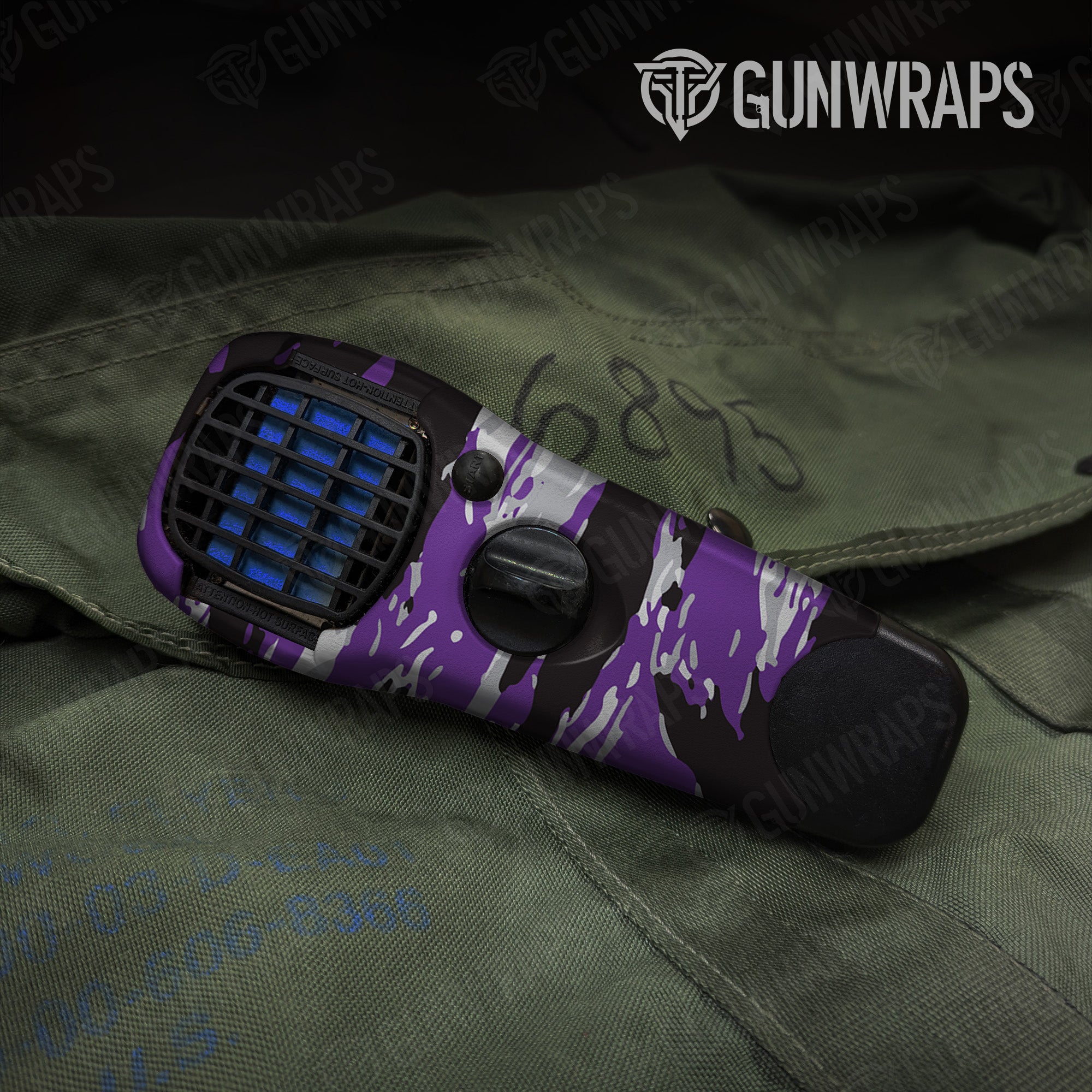 Thermacell Vietnam Tiger Stripe Purple Tiger gear skin vinyl wrap
