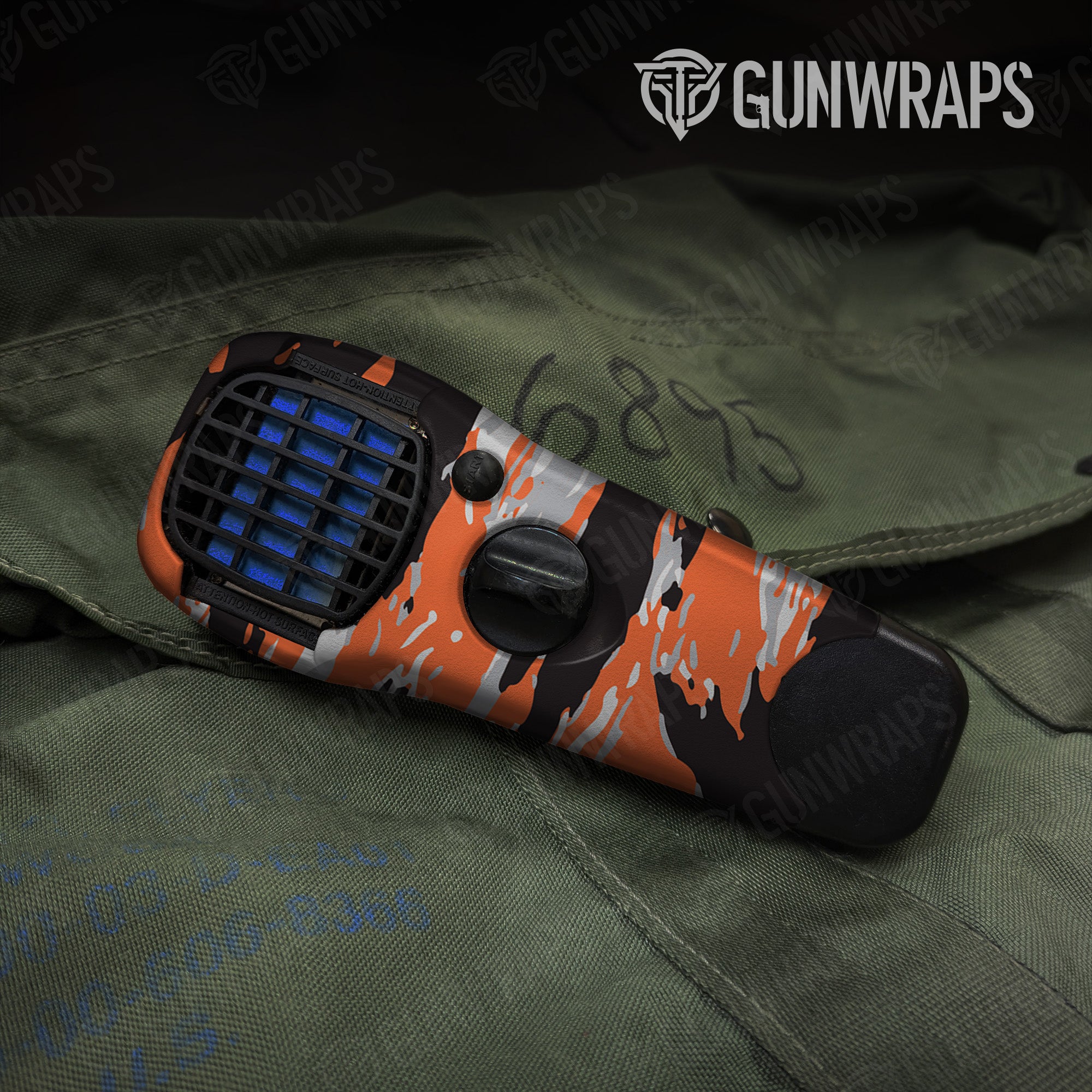 Thermacell Vietnam Tiger Stripe Orange Tiger gear skin vinyl wrap