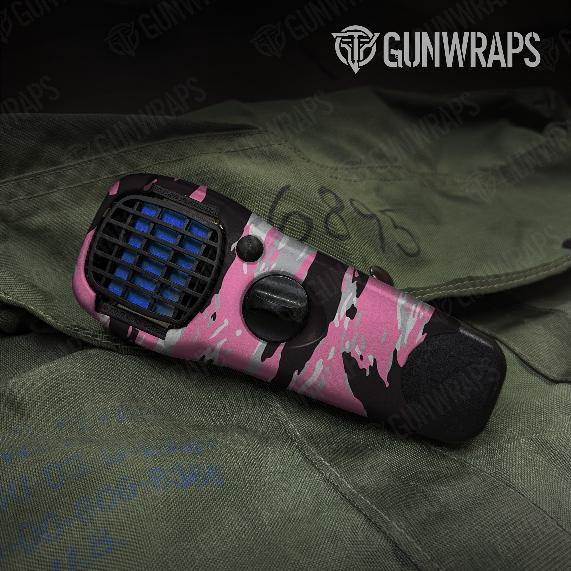 Thermacell Vietnam Tiger Stripe Pink Tiger gear skin vinyl wrap