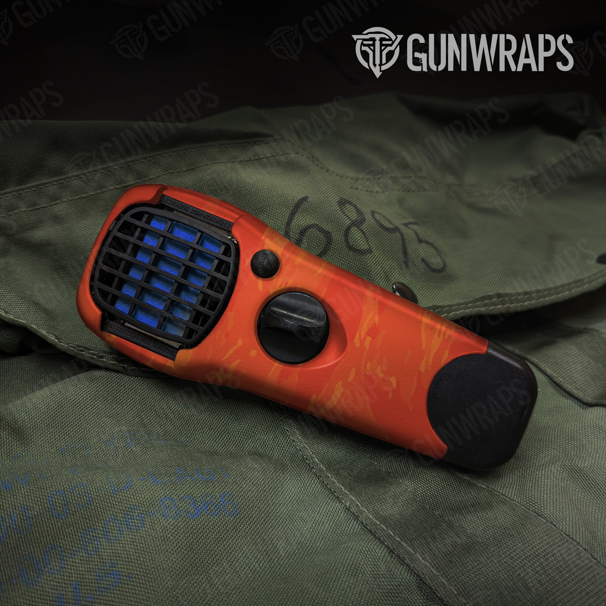 Thermacell Vietnam Tiger Stripe Elite Orange gear skin vinyl wrap Fashion