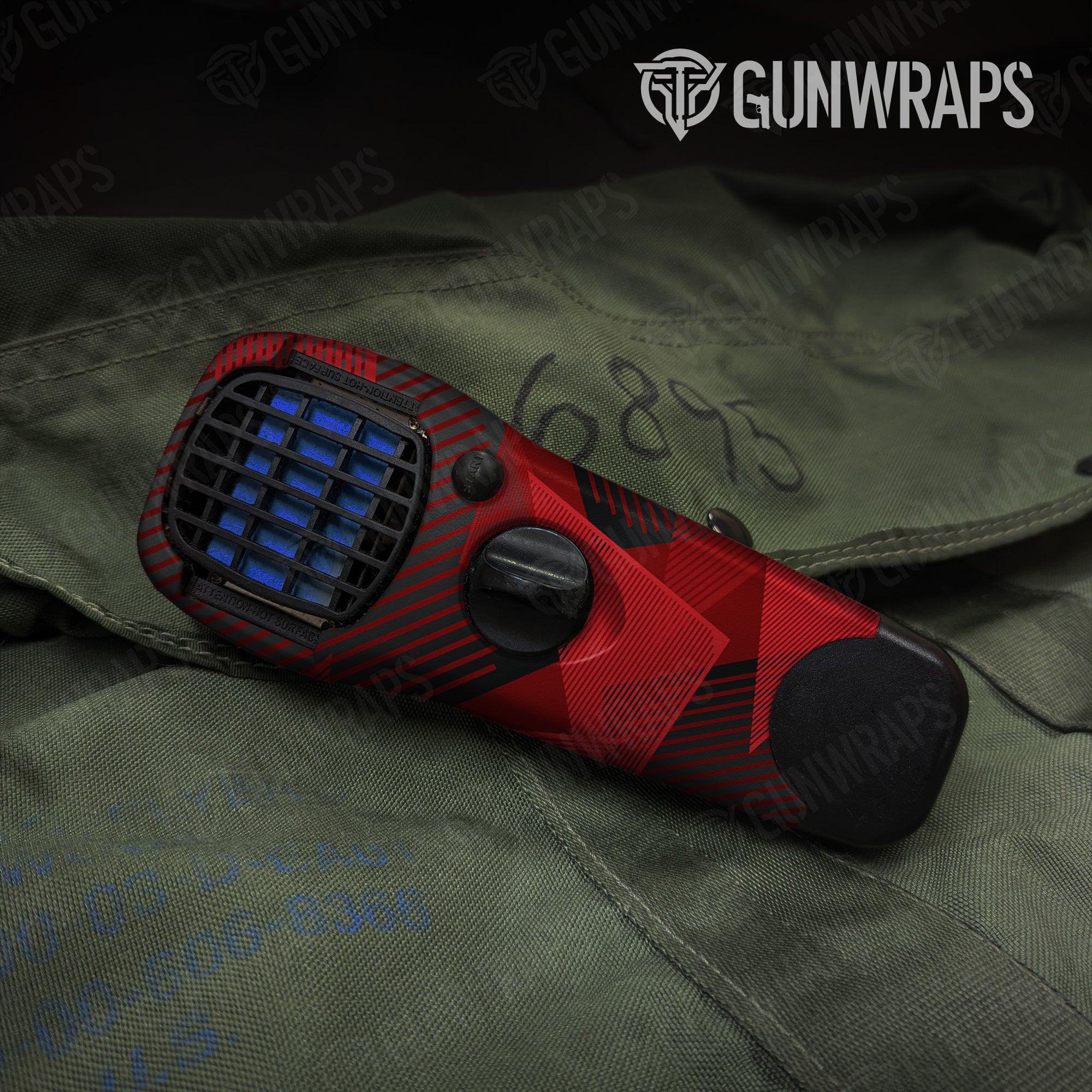 Thermacell Trigon Elite Red gear skin vinyl wrap on Sale