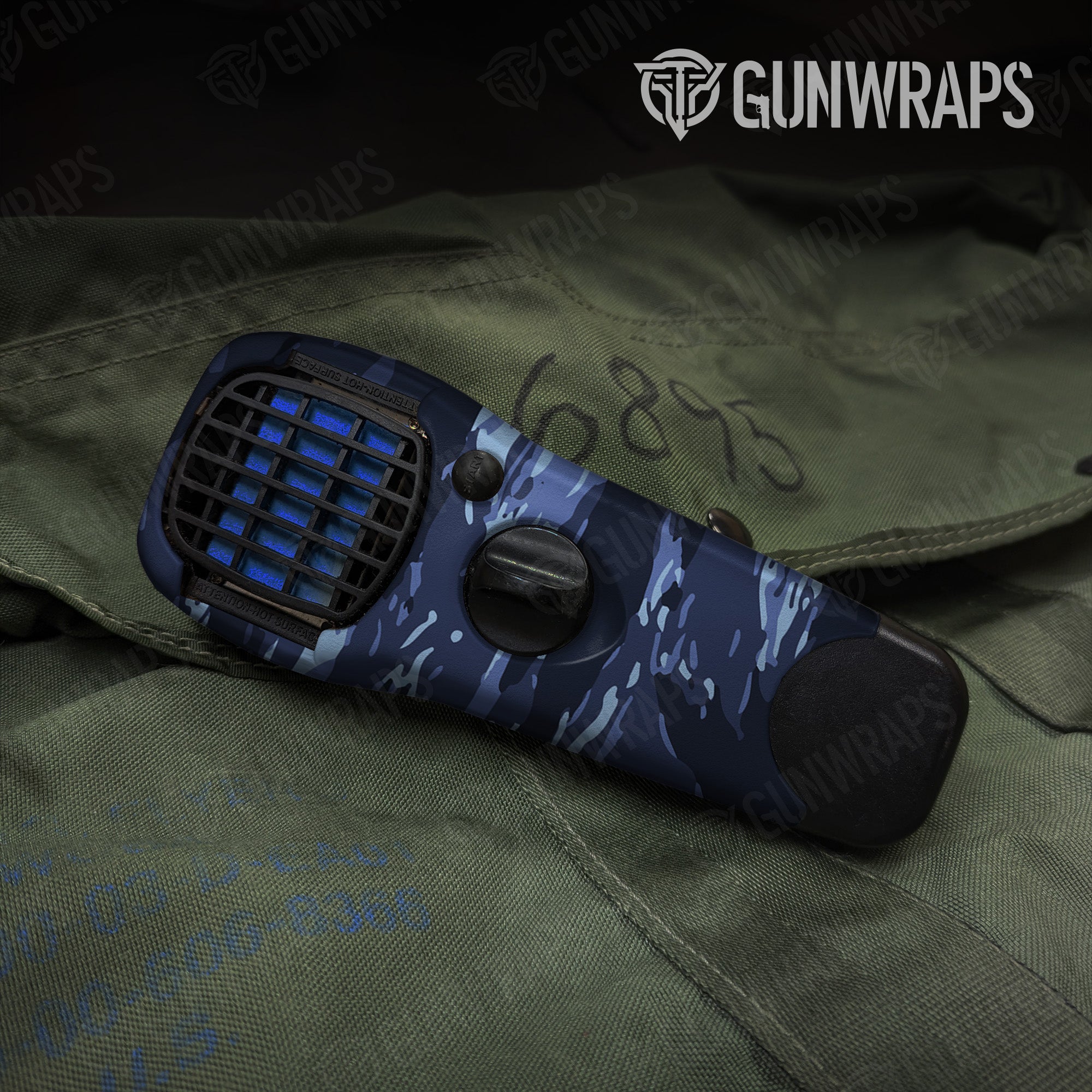 Thermacell Vietnam Tiger Stripe Blue Urban Night gear skin vinyl wrap