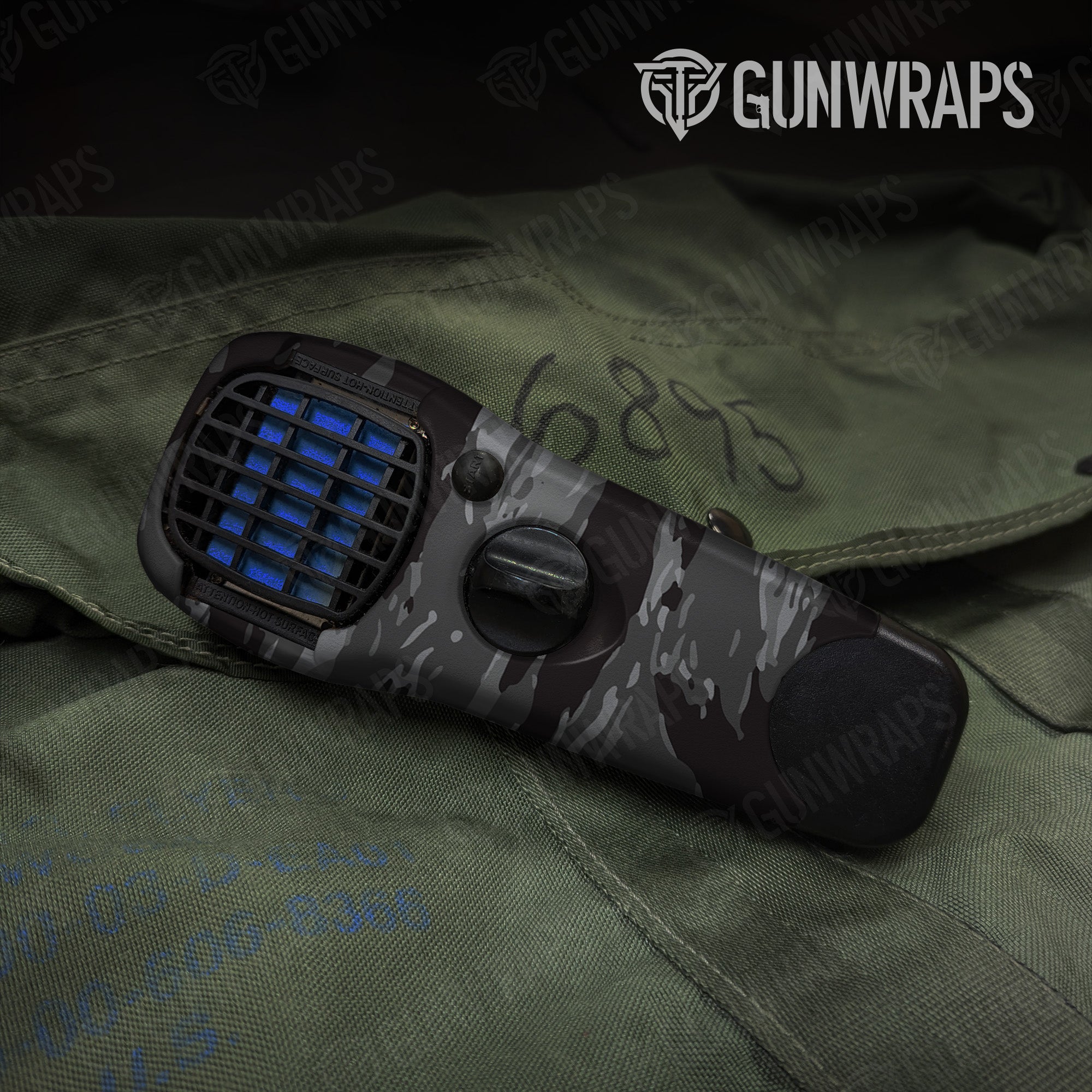 Thermacell Vietnam Tiger Stripe Midnight gear skin vinyl wrap