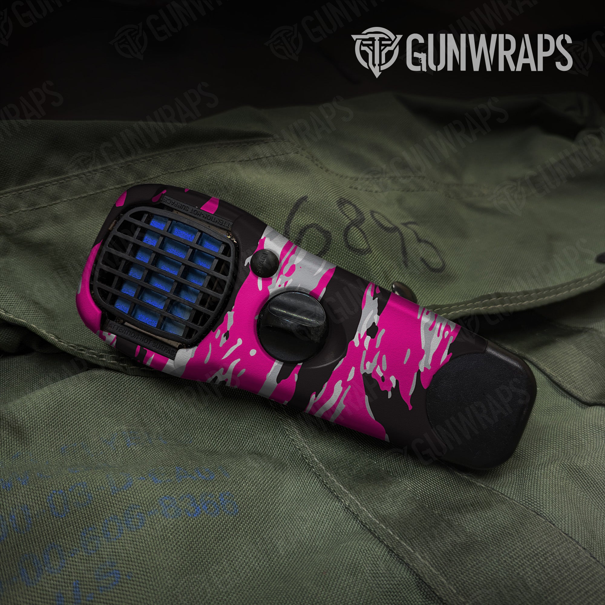 Thermacell Vietnam Tiger Stripe Magenta Tiger gear skin vinyl wrap