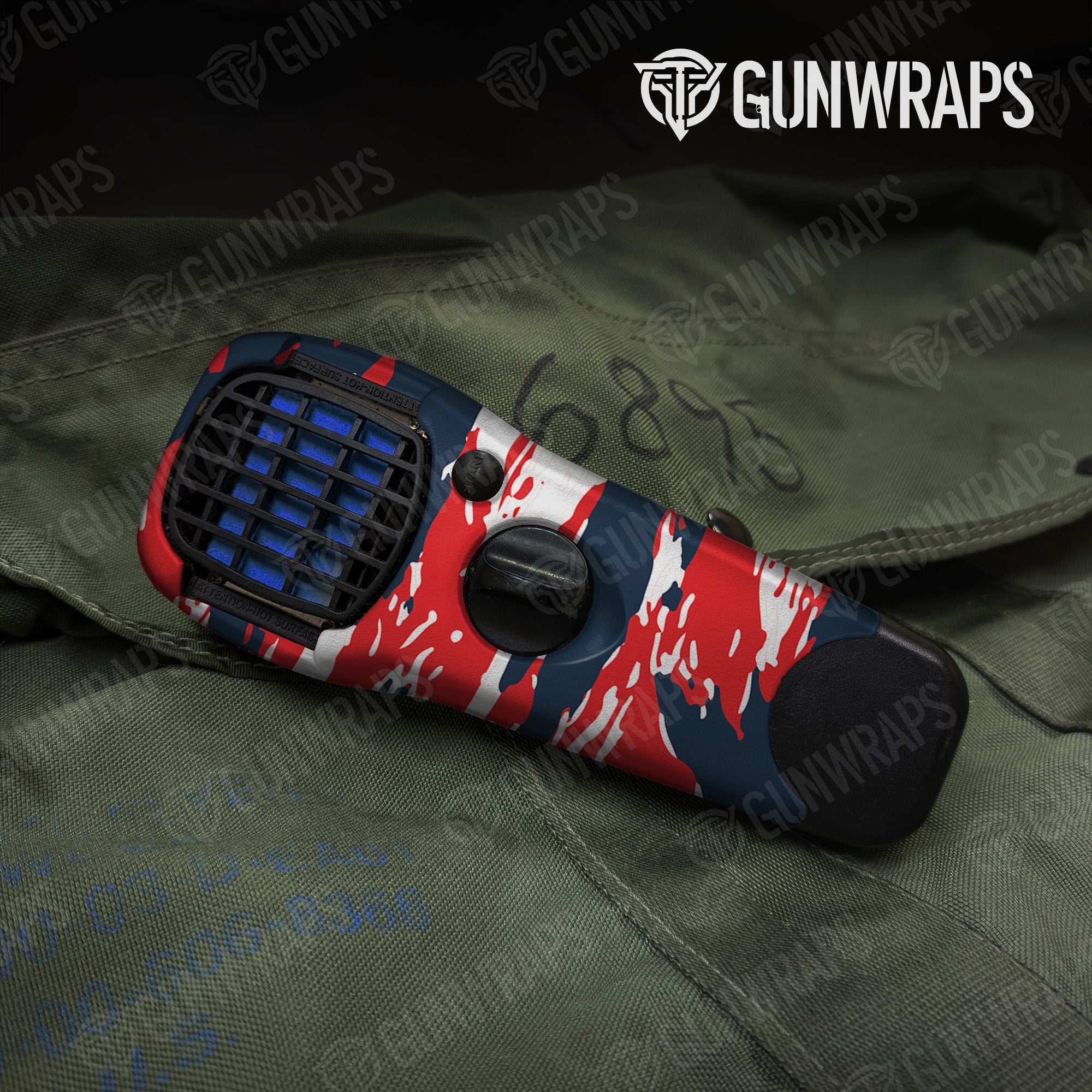 Thermacell Vietnam Tiger Stripe America gear skin vinyl wrap