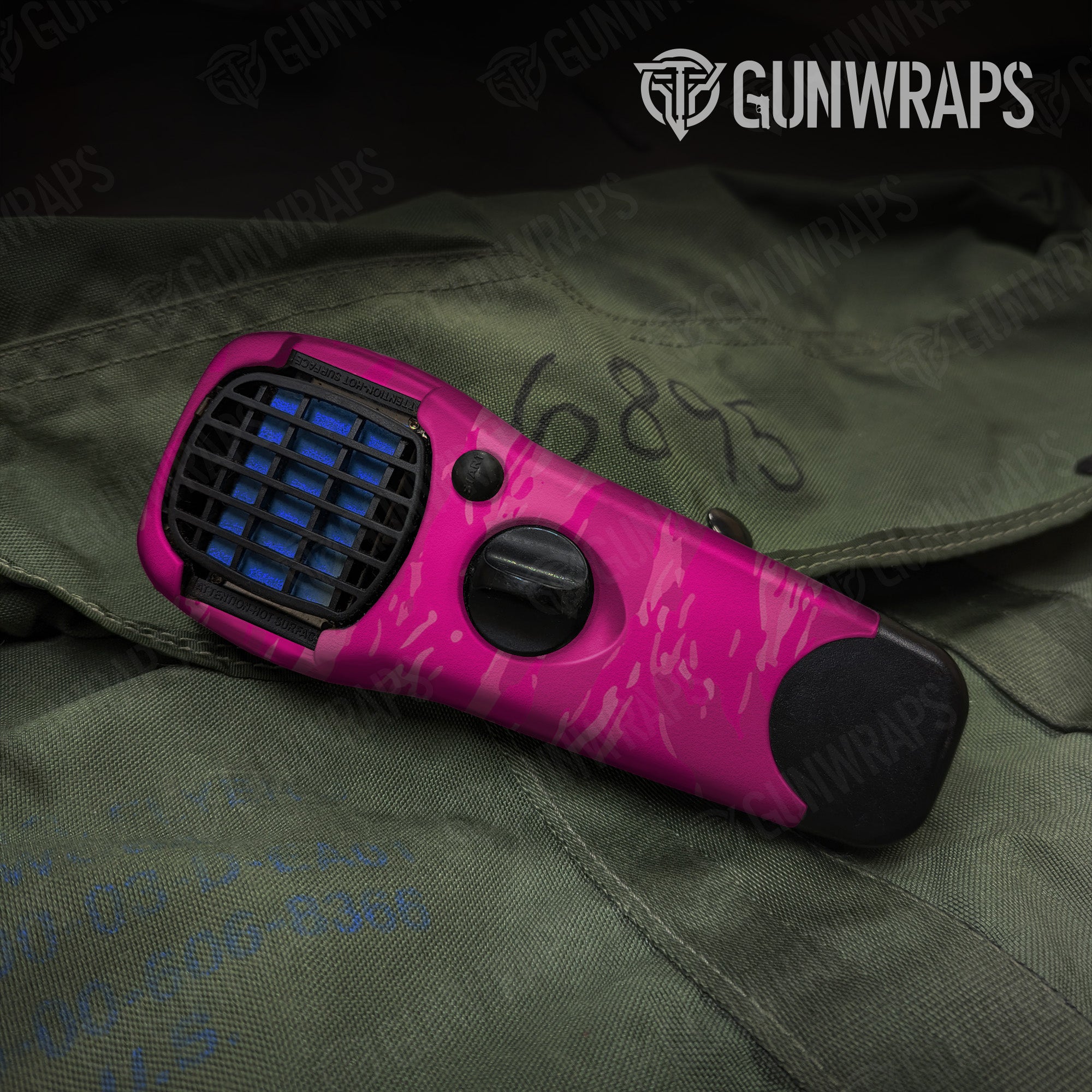 Thermacell Vietnam Tiger Stripe Elite Magenta gear skin vinyl wrap