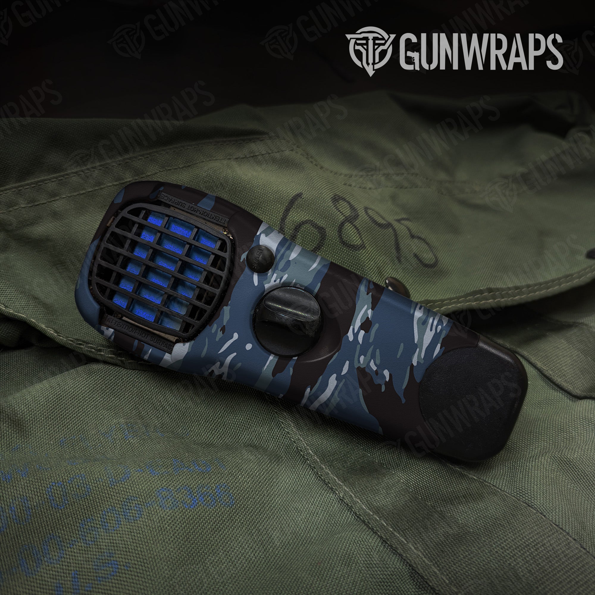 Thermacell Vietnam Tiger Stripe Navy gear skin vinyl wrap