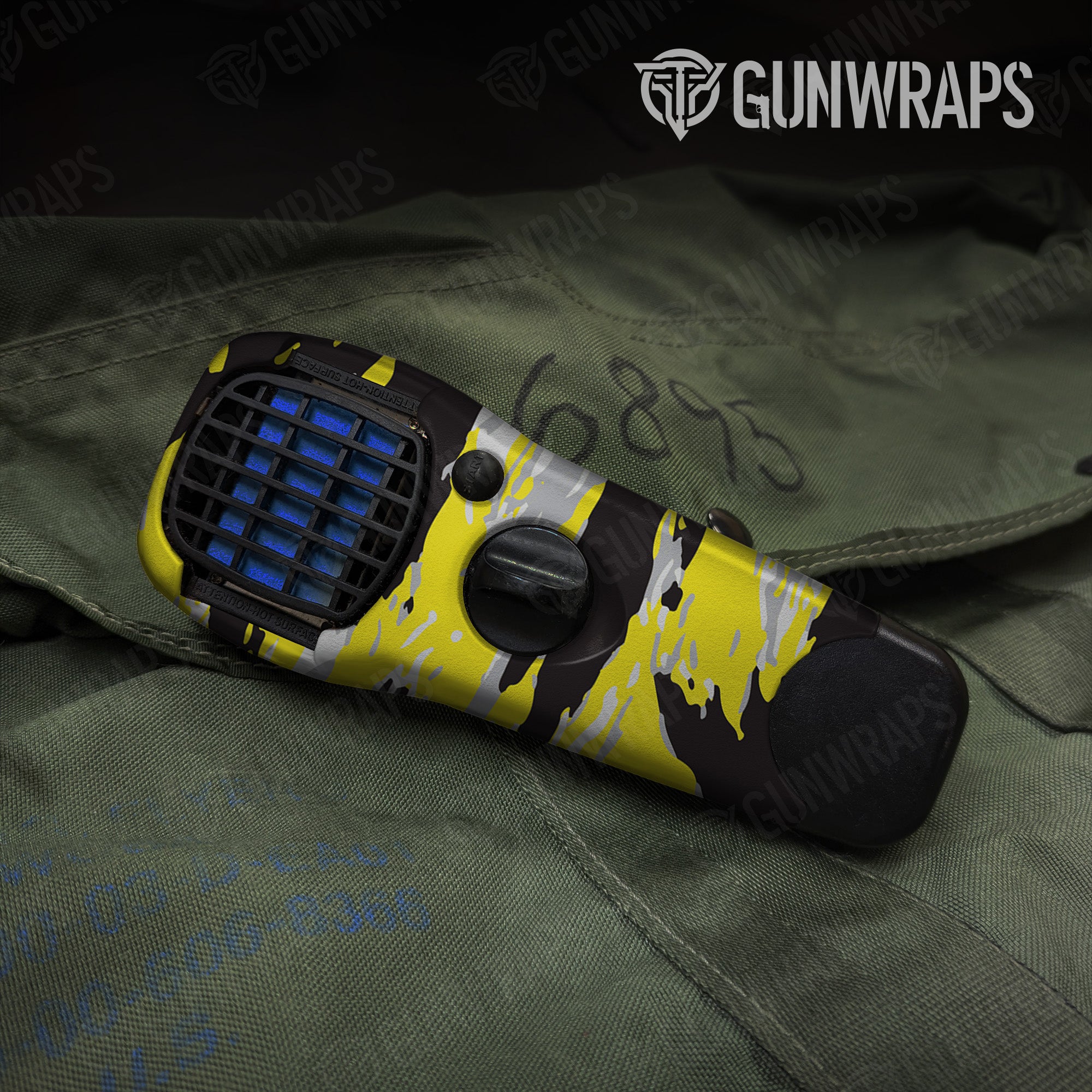 Thermacell Vietnam Tiger Stripe Yellow Tiger gear skin vinyl wrap Online Sale