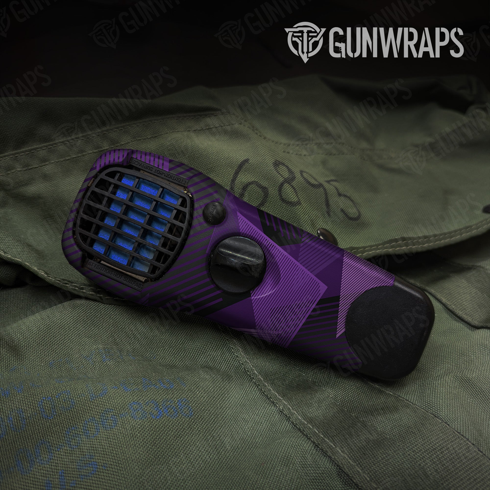Thermacell Trigon Elite Purple gear skin vinyl wrap