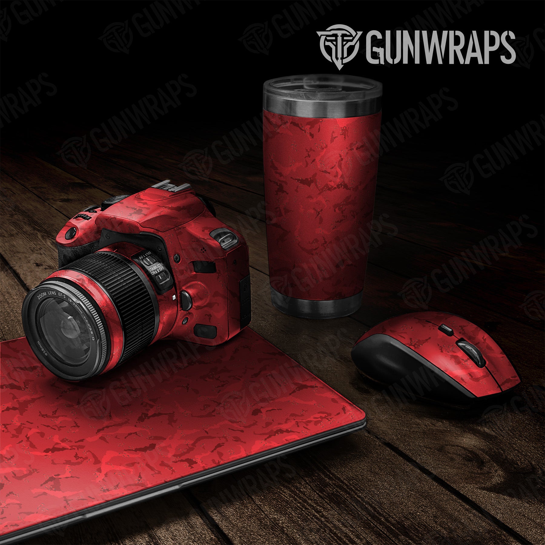 Universal Sheet Battle Storm Elite Red Camo Gear Skin Vinyl Wrap Hot on Sale