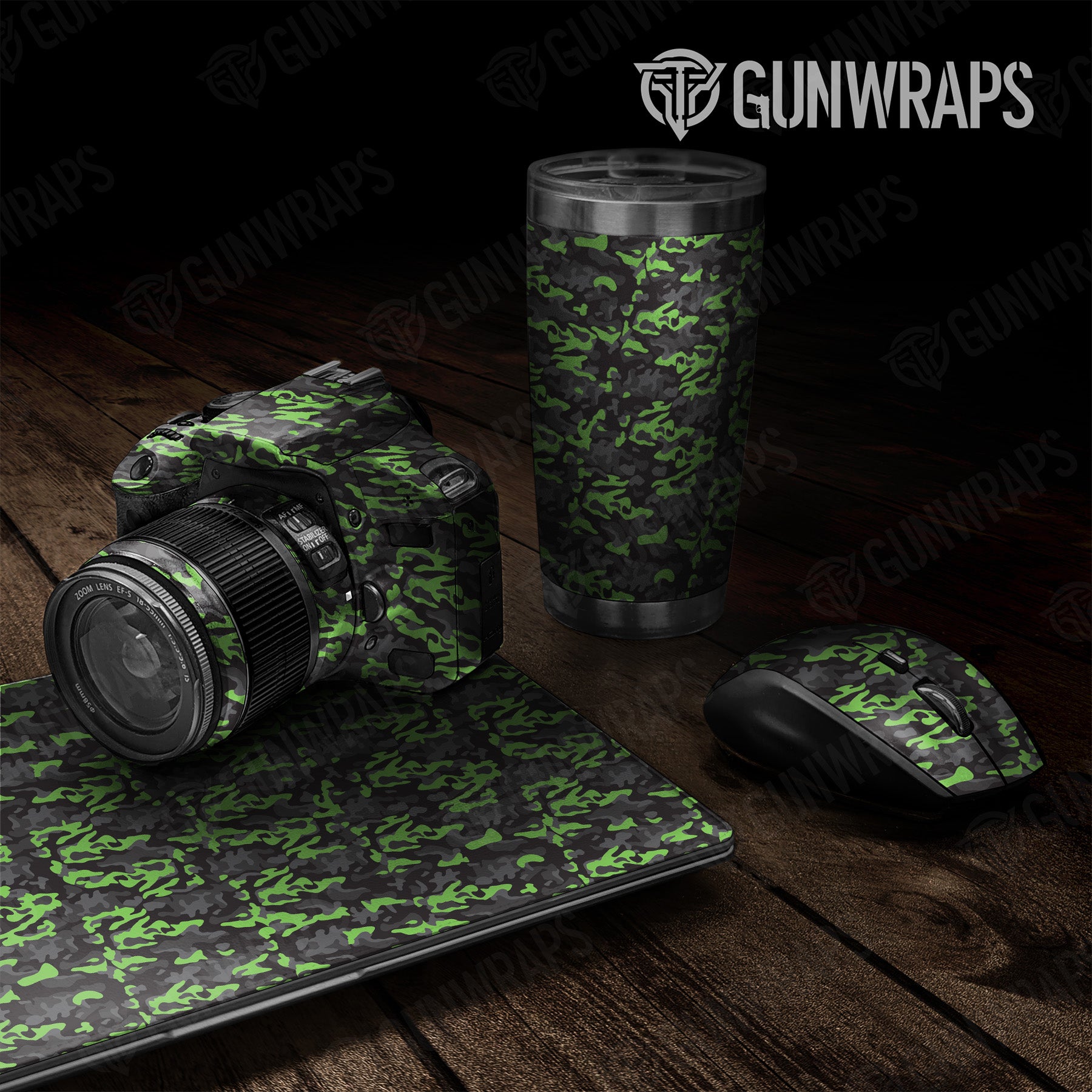 Universal Sheet Classic Metro Green Camo Gear Skin Vinyl Wrap Online now