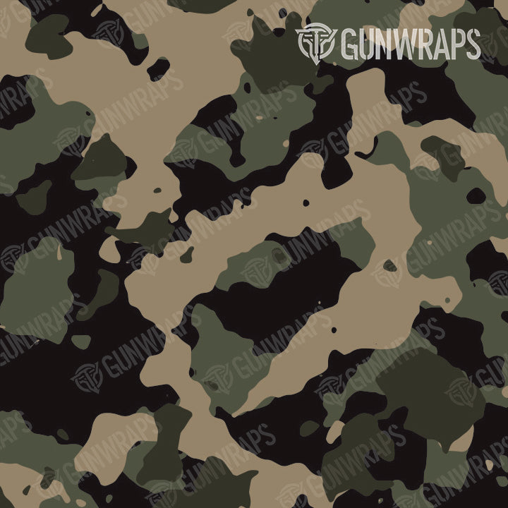 Universal Sheet Cumulus Militant Green Camo Gear Skin Vinyl Wrap Fashion