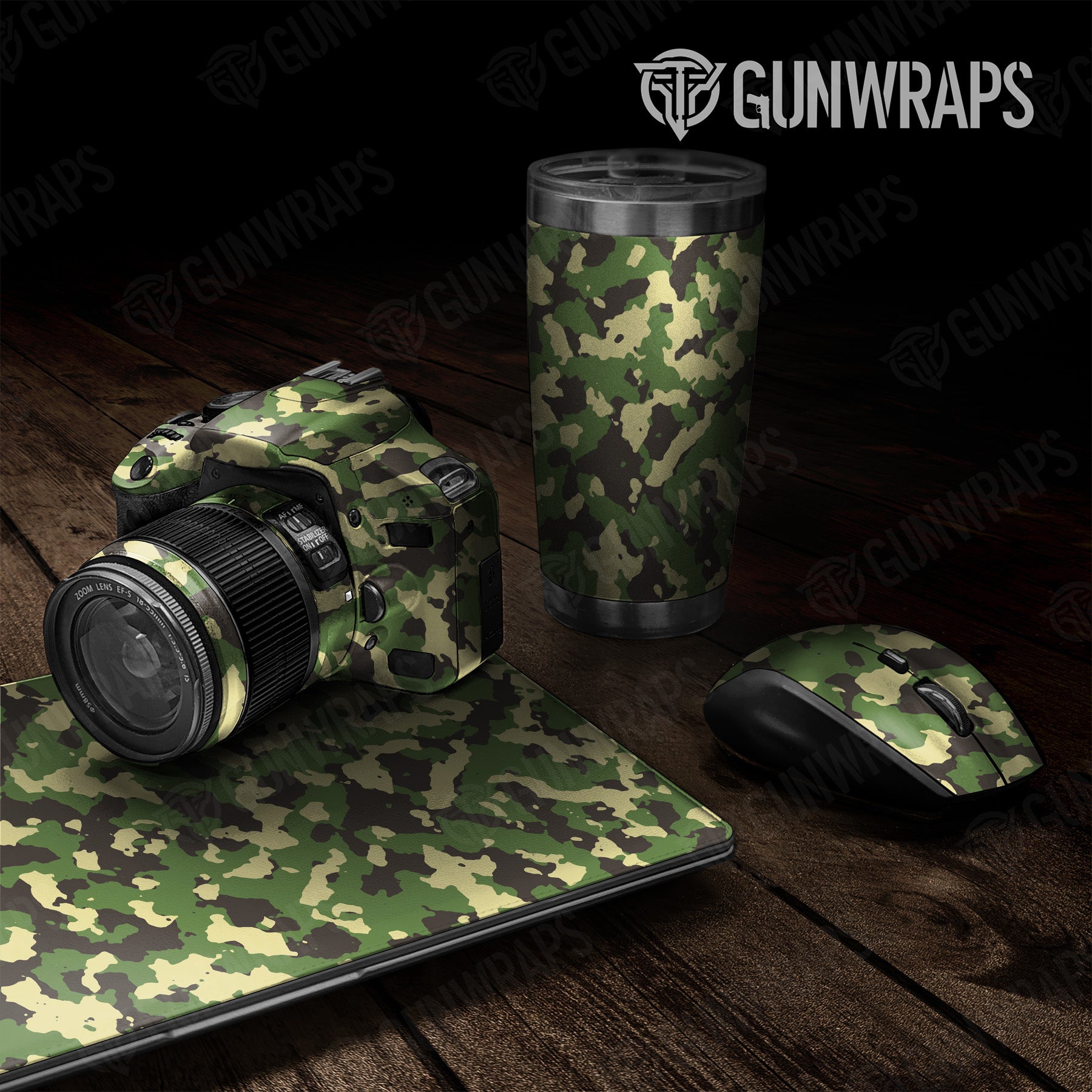 Universal Sheet Cumulus Jungle Camo Gear Skin Vinyl Wrap