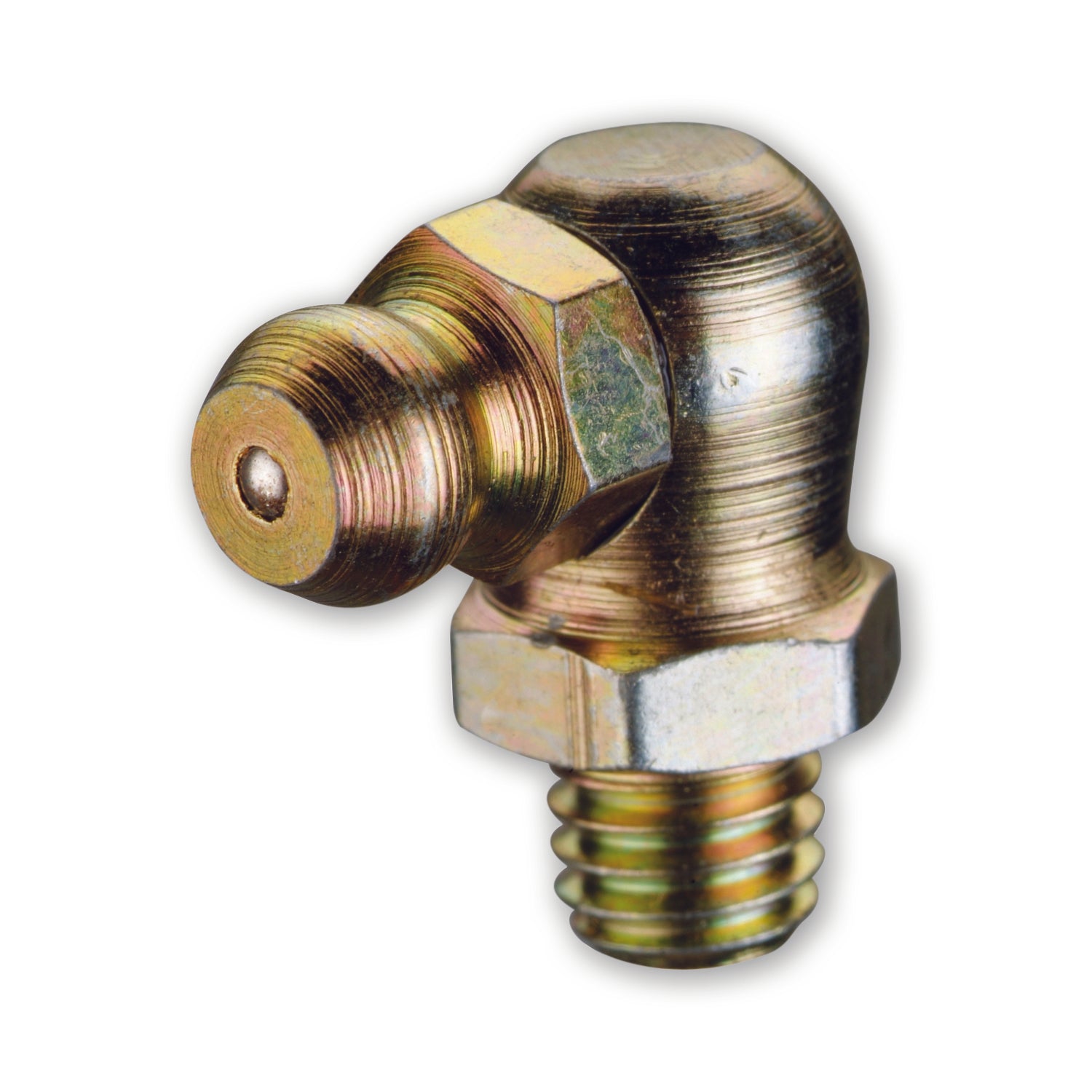 PROLUBE Steel Grease Fitting, M10.0x1, Taper Threads, 90 Degree (Pack of 5)