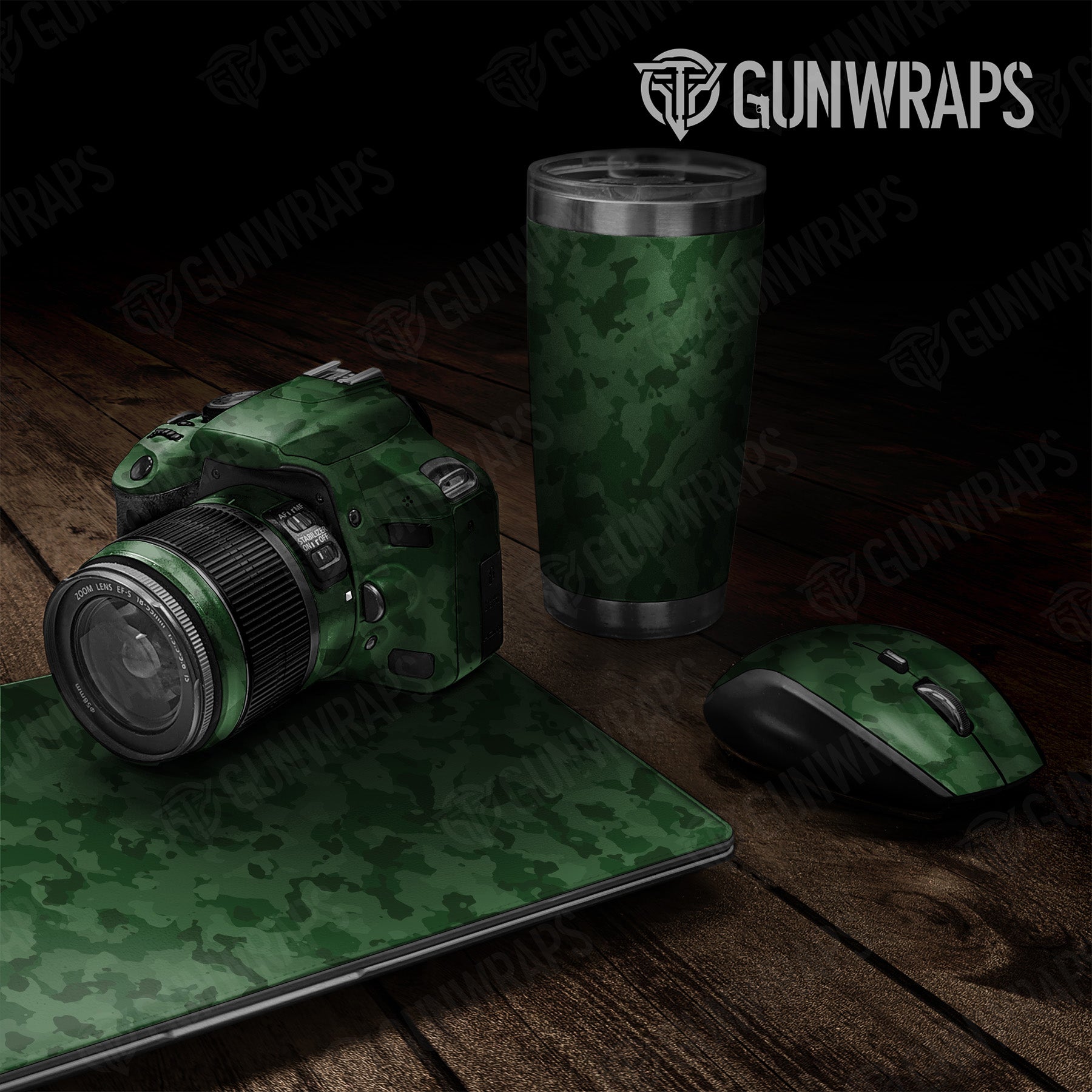 Universal Sheet Cumulus Elite Green Camo Gear Skin Vinyl Wrap Supply