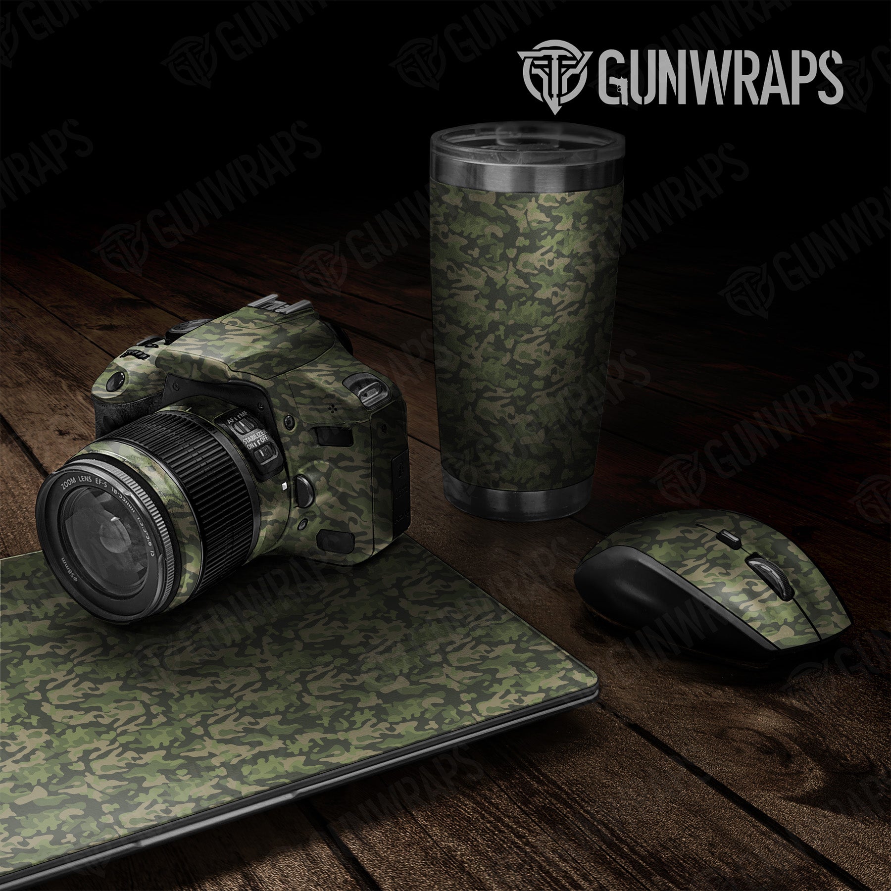 Universal Sheet Classic Army Green Camo Gear Skin Vinyl Wrap