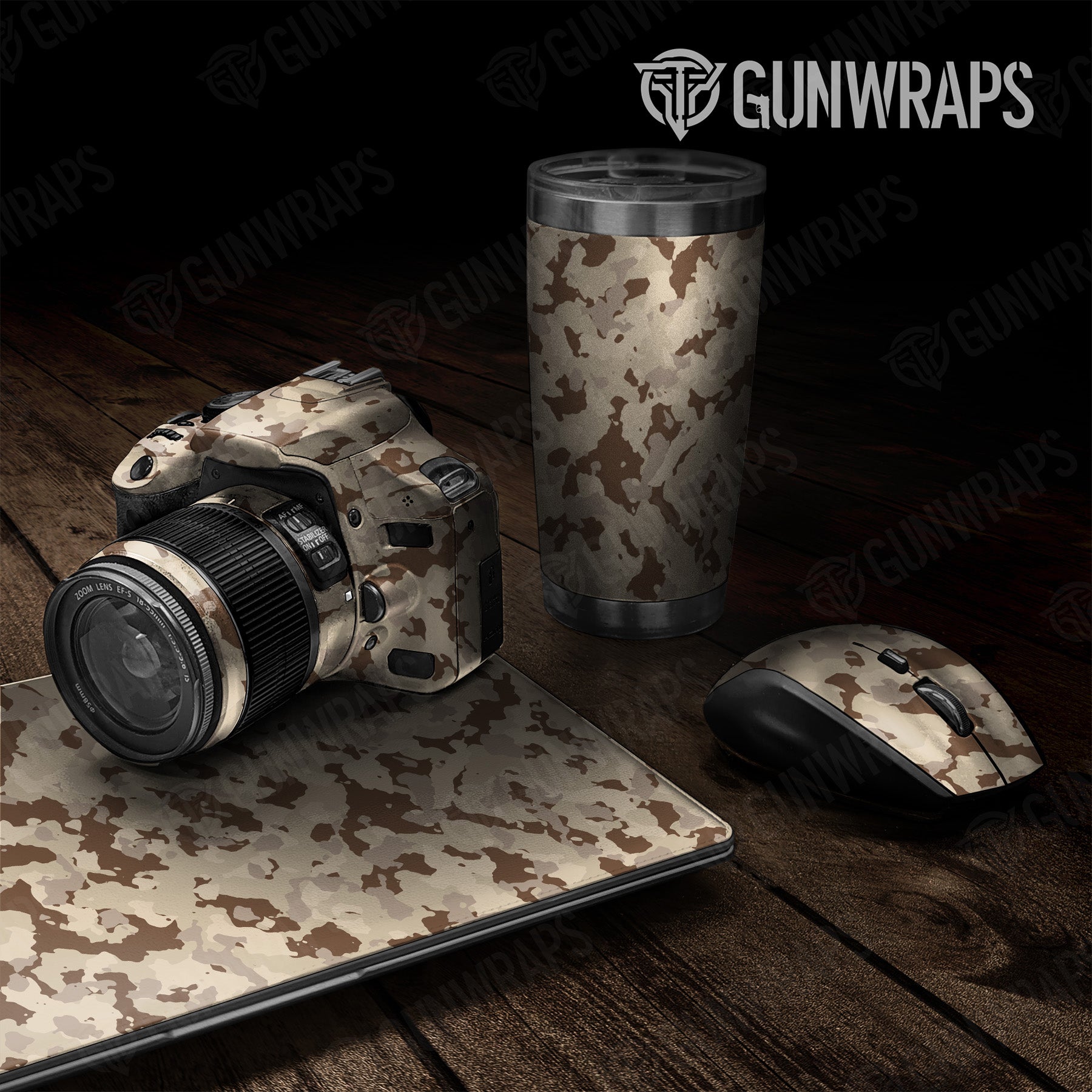 Universal Sheet Cumulus Desert Camo Gear Skin Vinyl Wrap