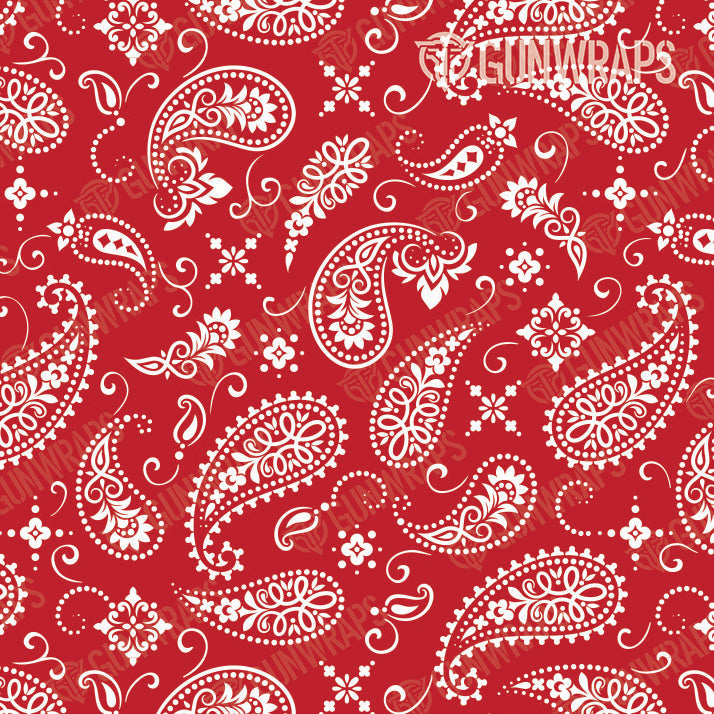 Universal Sheet Bandana Red & White Gear Skin Vinyl Wrap