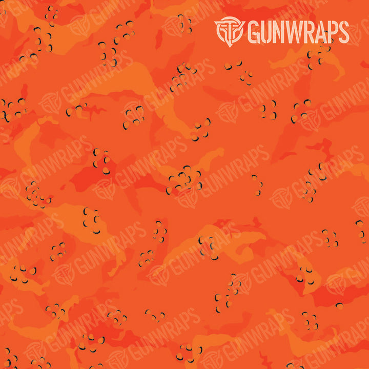 Universal Sheet Battle Storm Elite Orange Camo Gear Skin Vinyl Wrap