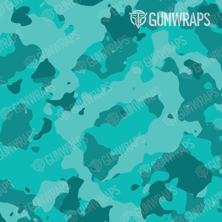 Universal Sheet Cumulus Elite Tiffany Blue Camo Gear Skin Vinyl Wrap