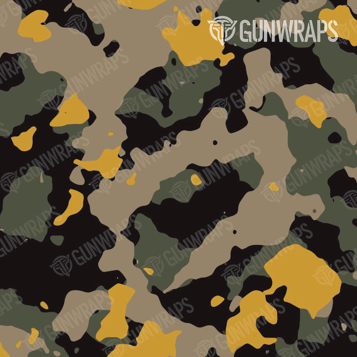 Universal Sheet Cumulus Militant Yellow Camo Gear Skin Vinyl Wrap