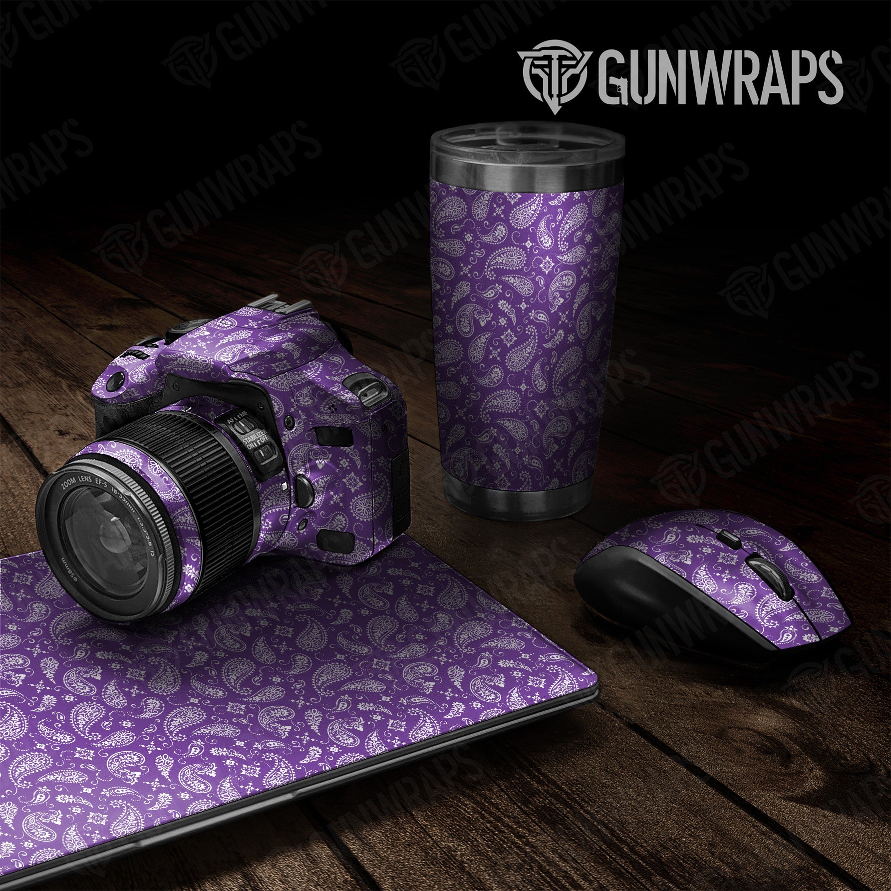 Universal Sheet Bandana Purple & White Gear Skin Vinyl Wrap Online Hot Sale