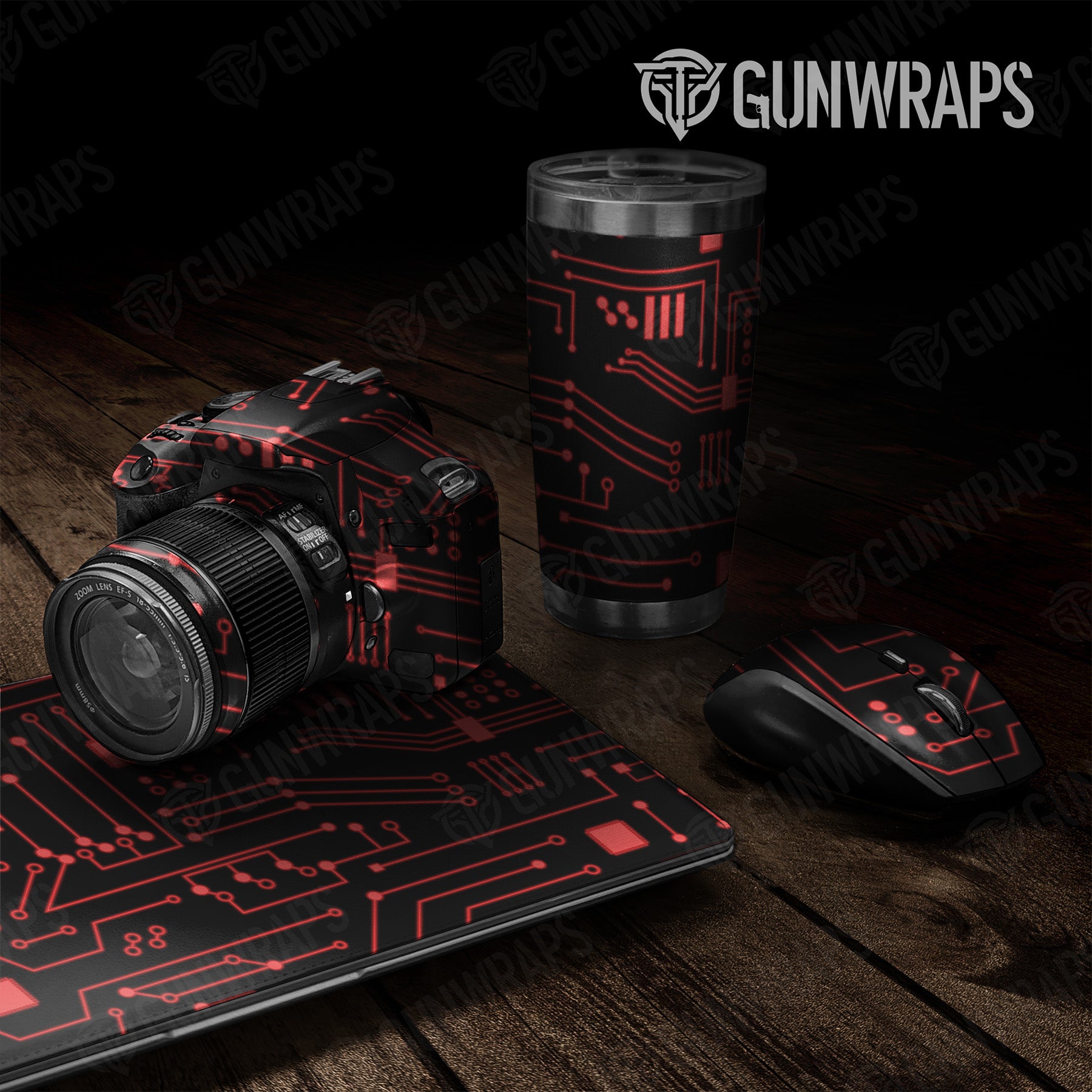 Universal Sheet Circuit Board Red Gear Skin Vinyl Wrap Supply