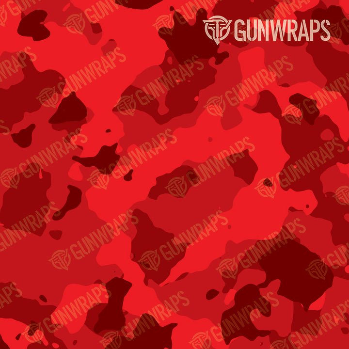 Universal Sheet Cumulus Elite Red Camo Gear Skin Vinyl Wrap