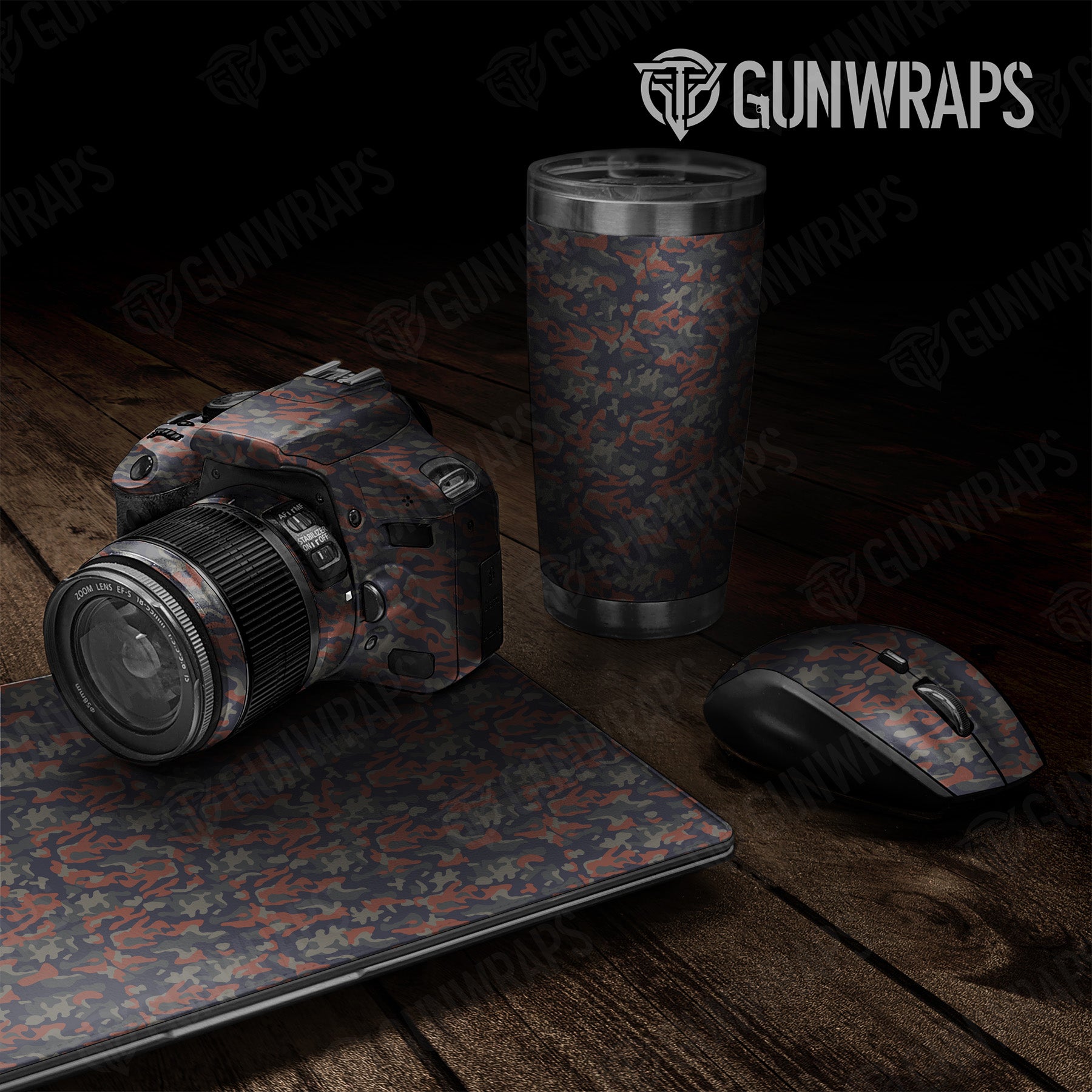 Universal Sheet Classic Blue Copper Camo Gear Skin Vinyl Wrap