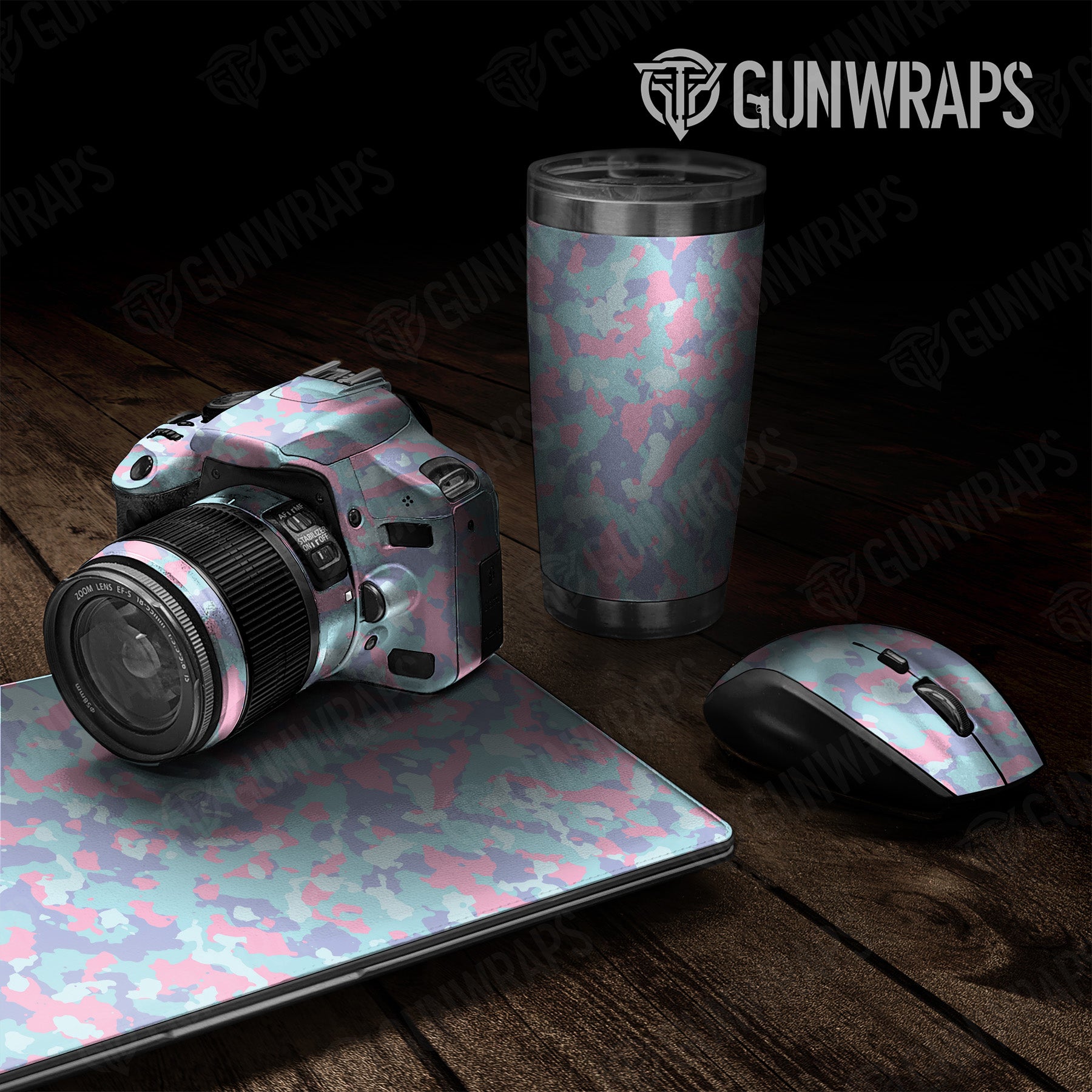 Universal Sheet Cumulus Cotton Candy Camo Gear Skin Vinyl Wrap