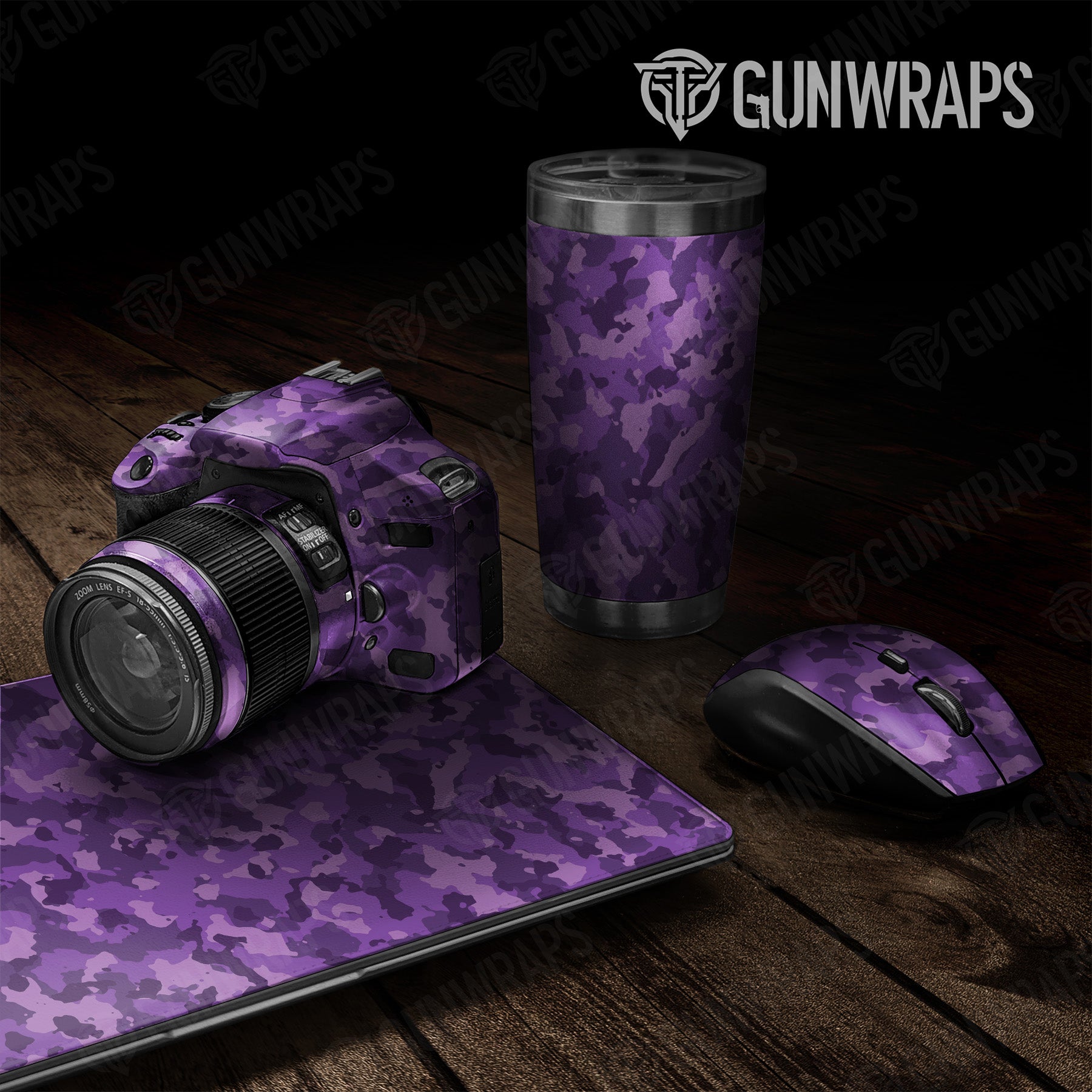 Universal Sheet Cumulus Elite Purple Camo Gear Skin Vinyl Wrap on Sale