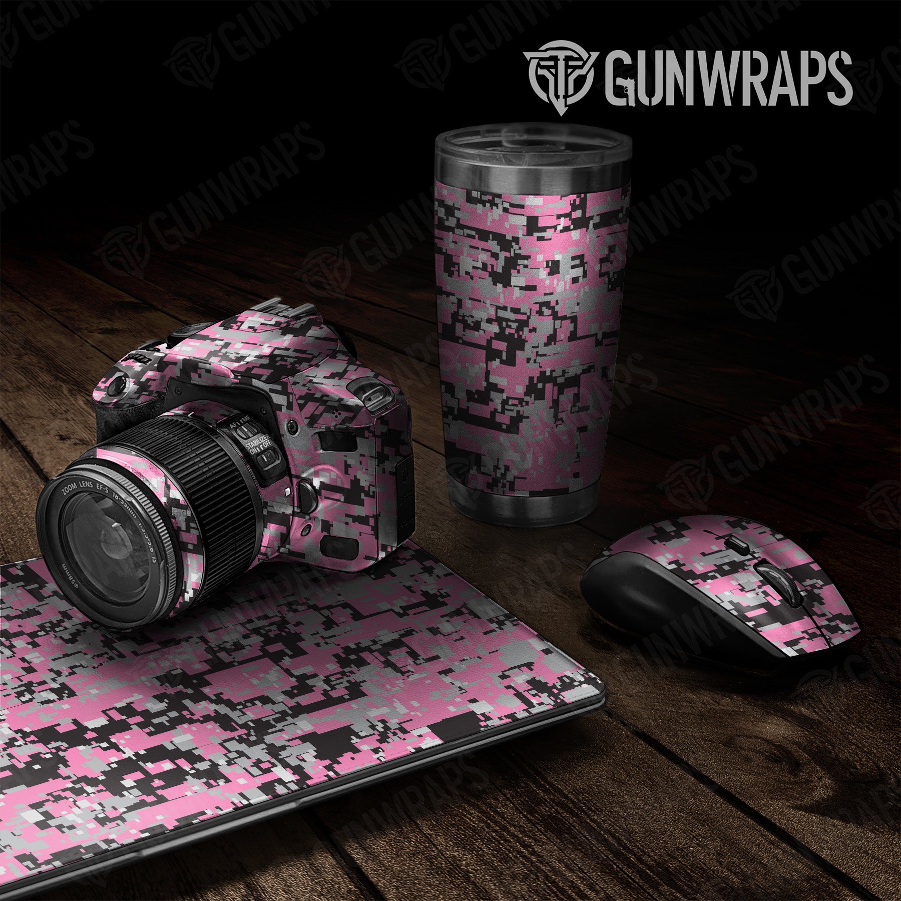 Universal Sheet Digital Pink Tiger Camo Gear Skin Vinyl Wrap Online Sale