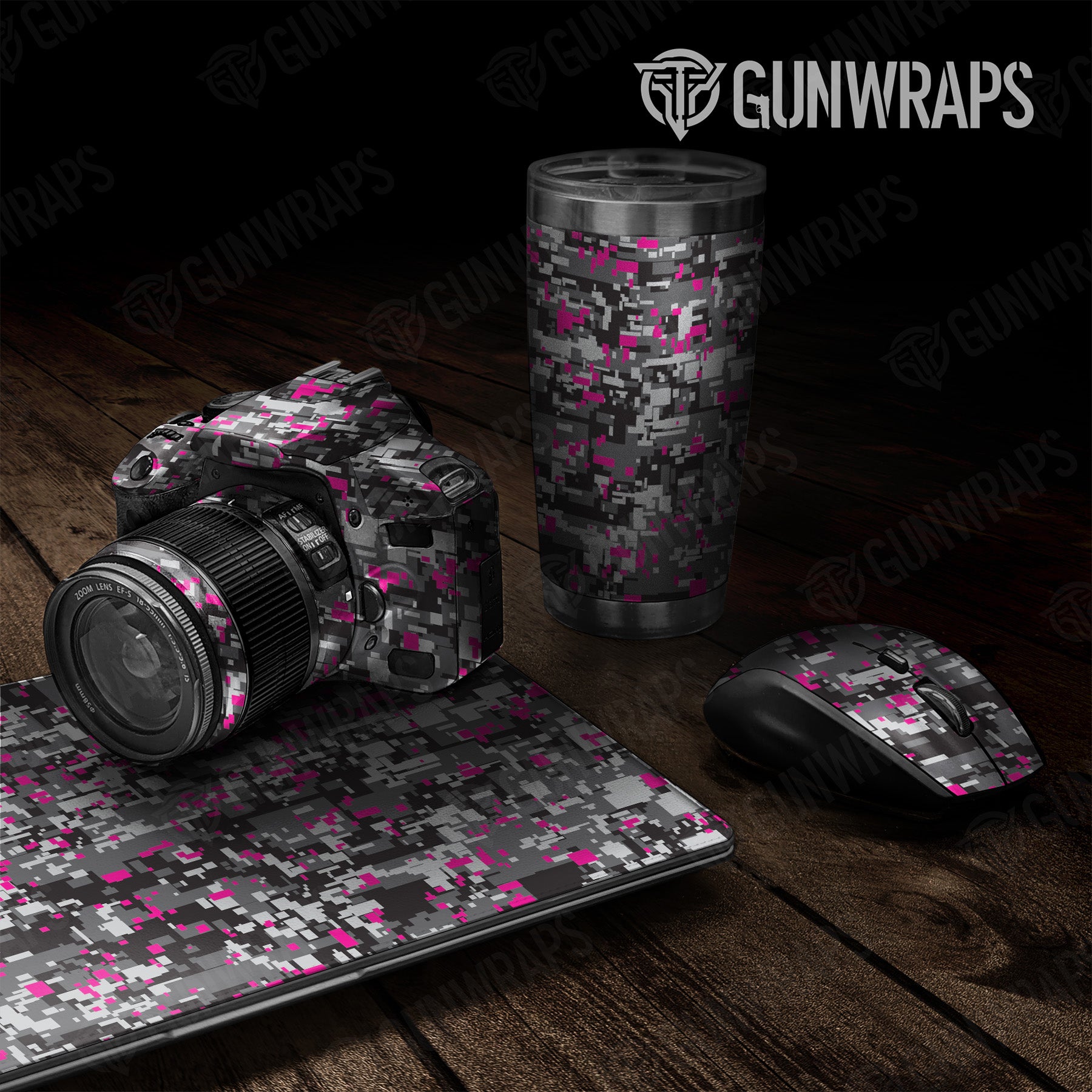 Universal Sheet Digital Urban Magenta Camo Gear Skin Vinyl Wrap Online Sale