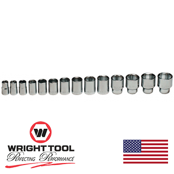 1/2″ Dr. Wright 14 Piece 6 Point Standard Socket Set 7/16 – 1 1/4 (419WR)