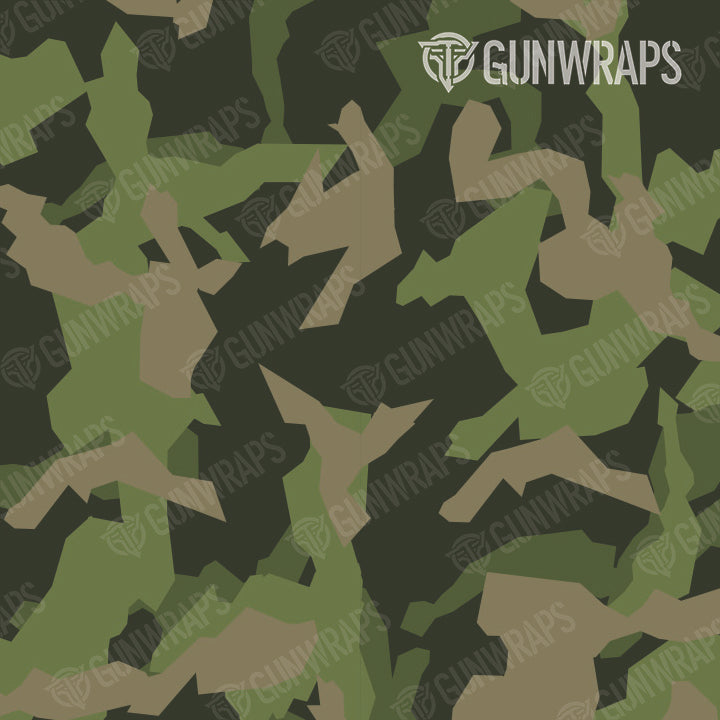 Universal Sheet Erratic Army Green Camo Gear Skin Vinyl Wrap on Sale