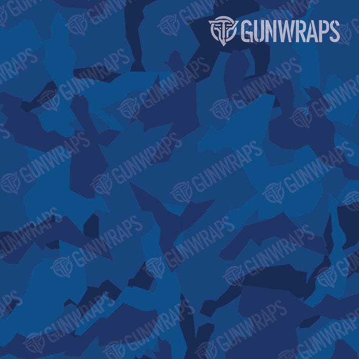 Universal Sheet Erratic Elite Blue Camo Gear Skin Vinyl Wrap