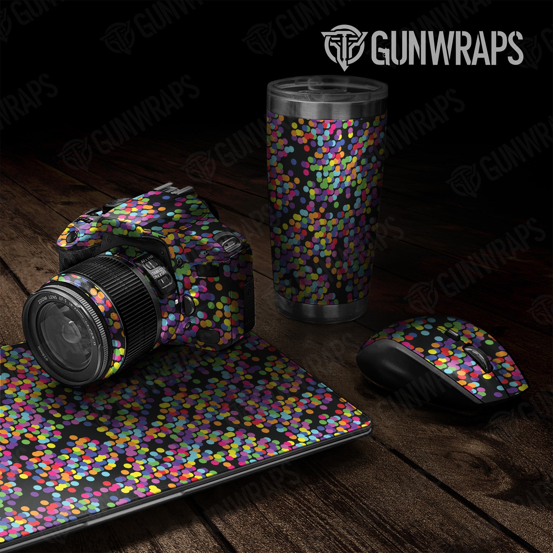 Universal Sheet Eclipse Camo Multicolor Gear Skin Vinyl Wrap