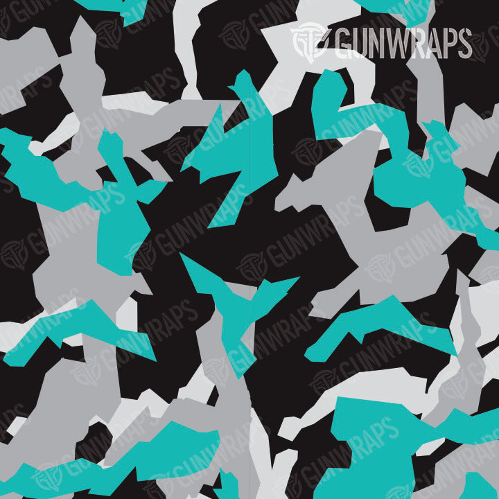 Universal Sheet Erratic Tiffany Blue Tiger Camo Gear Skin Vinyl Wrap Sale