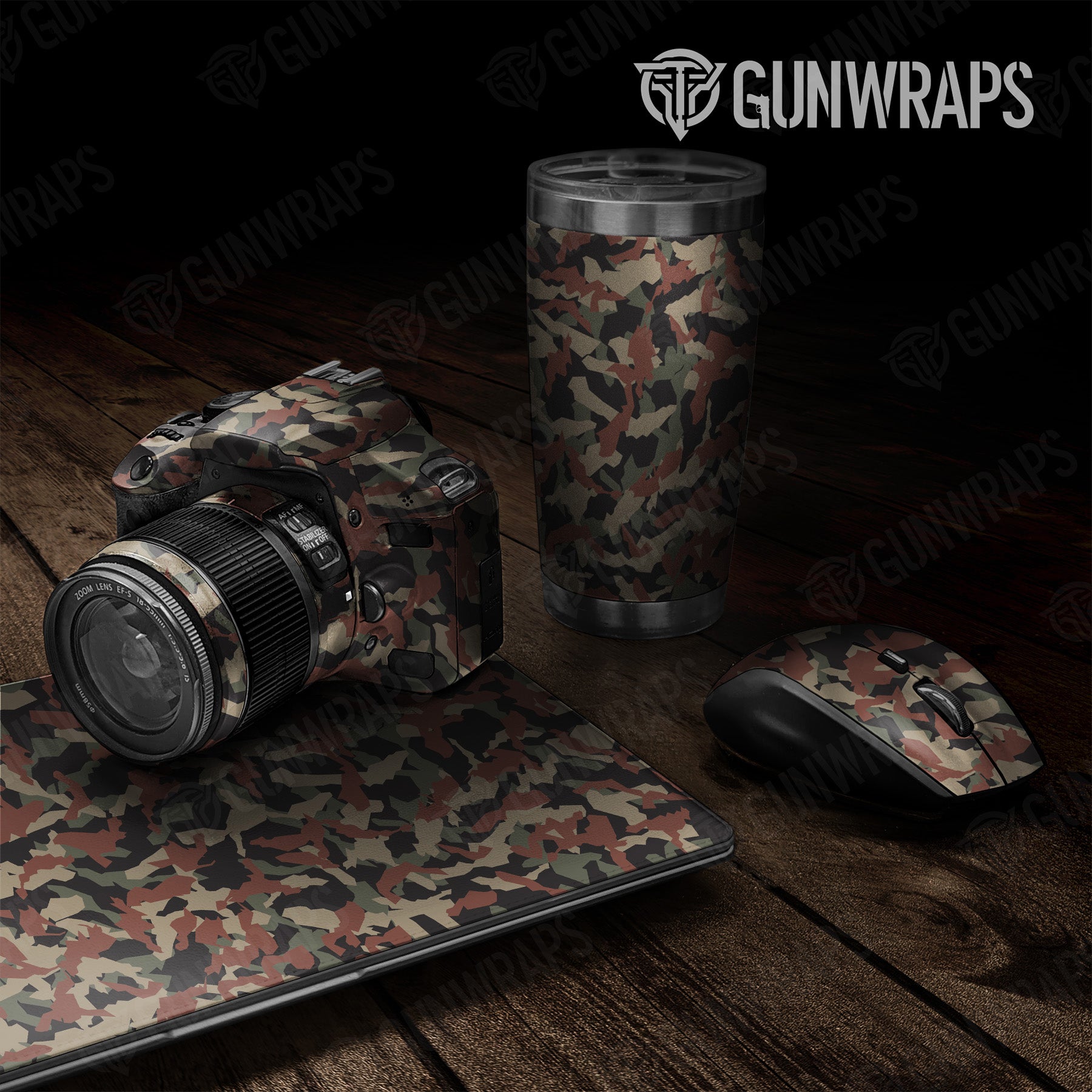 Universal Sheet Erratic Militant Copper Camo Gear Skin Vinyl Wrap