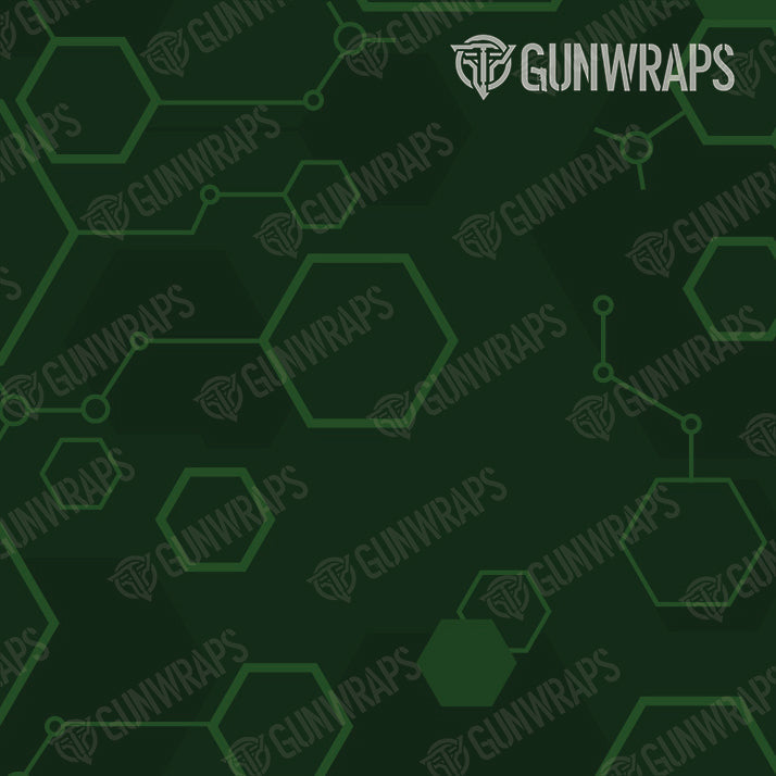 Universal Sheet Hex DNA Elite Green Gear Skin Vinyl Wrap
