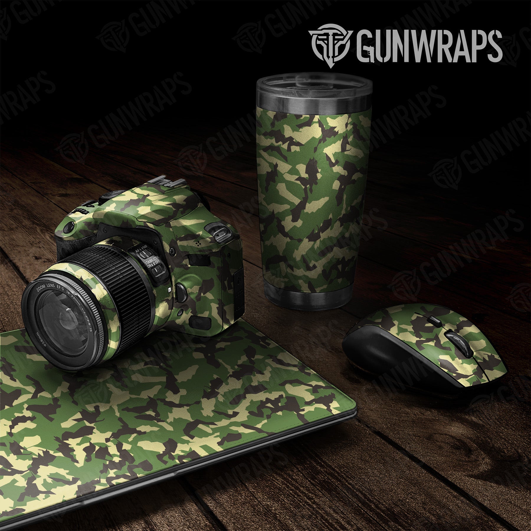 Universal Sheet Erratic Jungle Camo Gear Skin Vinyl Wrap