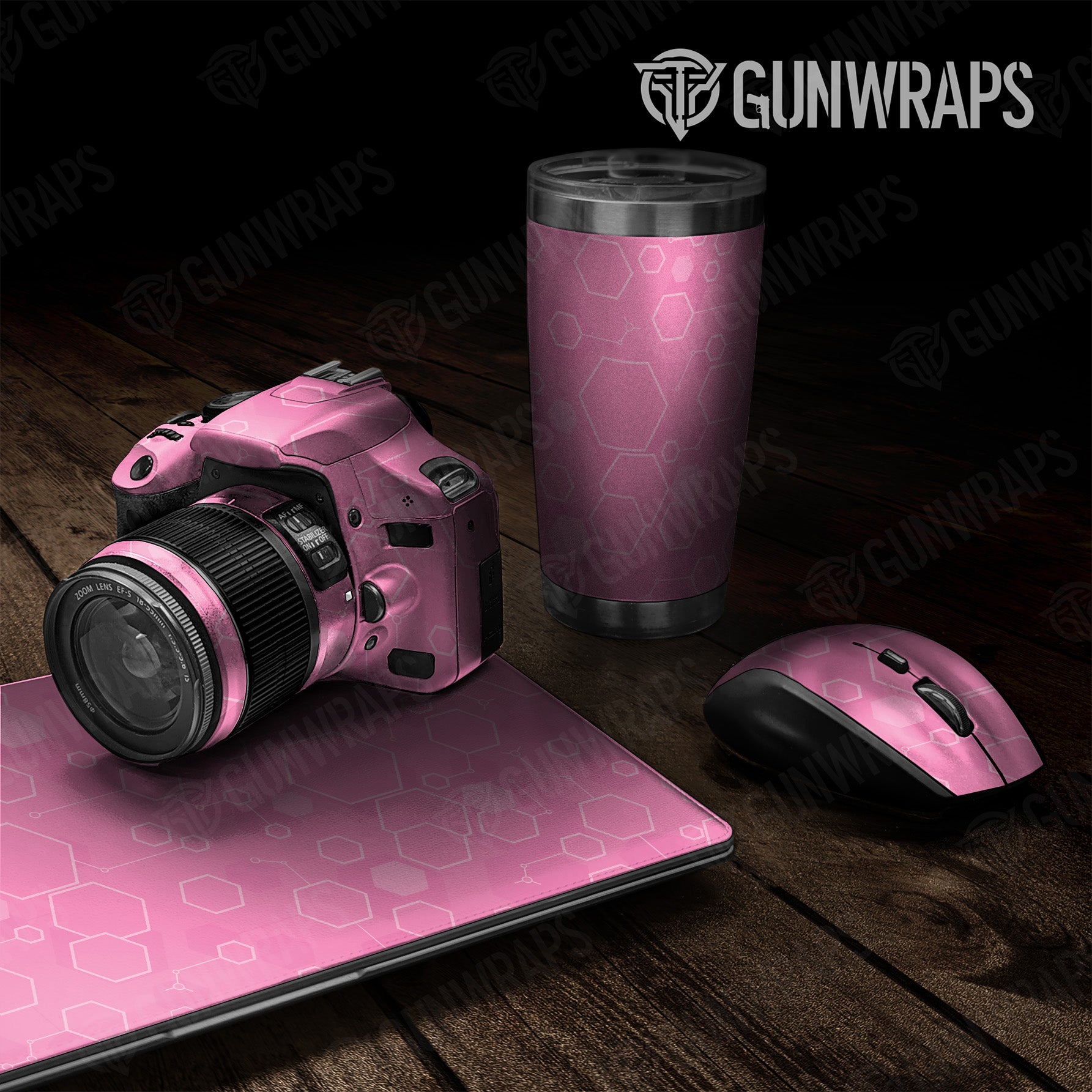 Universal Sheet Hex DNA Elite Pink Gear Skin Vinyl Wrap