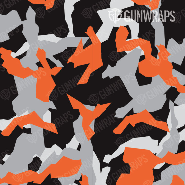 Universal Sheet Erratic Orange Tiger Camo Gear Skin Vinyl Wrap